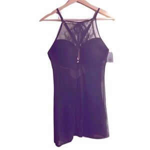 Auden Lingerie: Black‎ Lace Teddy with Padded Underwire